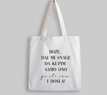 Šaljiva platnena torba - cover