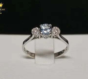 ZLATNI PRSTEN S DIJAMANTIMA 0,08ct / R1, RATE ! - cover