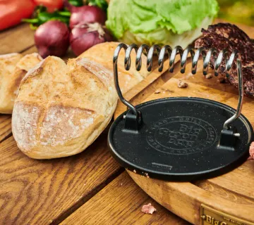 BIG GREEN EGG PREŠA OD LIJEVANOG ŽELJEZA (GRILL PRESS)  - cover