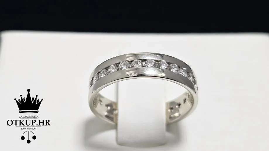 ZLATNI PRSTEN S DIJAMANTIMA 0.41ct 14K / R1, RATE ! - cover