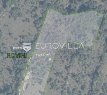 Rovinj, Poljoprivredna zemljišta sa upisanim objektom 30m2, sveukupne veličine 8020 m2 - cover