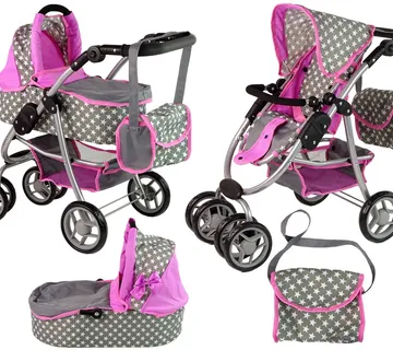 Kolica za lutke Carrycot Bag - siva - cover