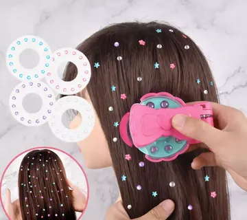 Magična bušilica za kosu s cirkonima – dječji kreativni set - cover