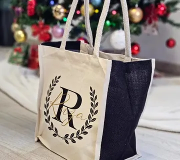 Torba juta s crnim rubom - cover