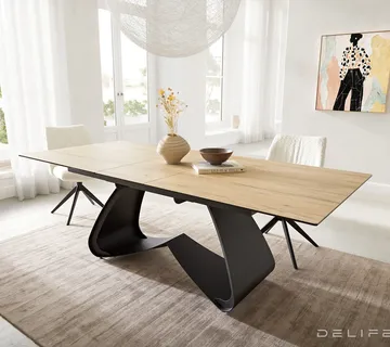 Produljivi stol Edge 180/220x100, Materijal: Keramika Laminam Sabbia - cover