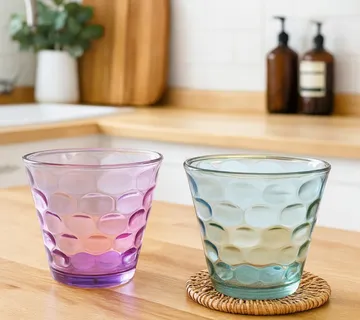 Set od 2 staklene čaše „Raindrop“ – elegantne kristalne čaše za piće - cover