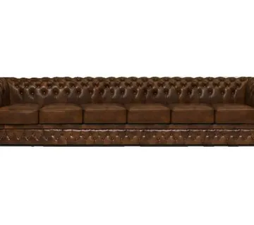 Chesterfield Garnitura First Class Leather | 6-sjedišta | Cloudy Brown - cover
