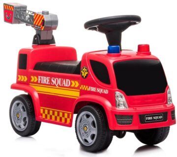 Dječja guralica Fire Brigade - crvena - cover