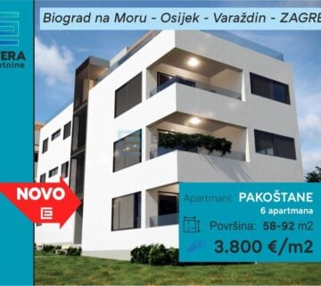 APARTMAN prodaja Pakoštane 64 m2 70m od mora NOVOGRADNJA - cover