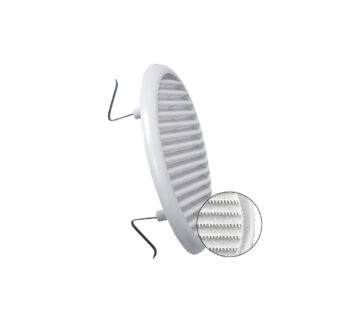 VECAMCO Rozeta PVC okr. protukišna fi 140 za cijevi fi 80-125 sa oprug. i mrež. - cover