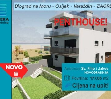 Apartman prodaja Sveti Filip i Jakov 177 m2 PENTHOUSE !!! - cover