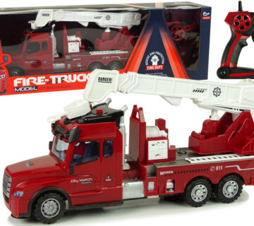 Vatrogasni kamion na daljinsko upravljanje Fire Truck sa zvučnim efektima - crveni - cover