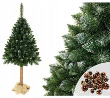 Božićno drvce Diamond Pine na deblu sa snijegom 180cm - cover