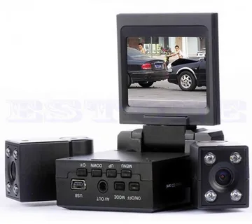 AKCIJA Dual Lens 2" LCD HD Auto Kamera s dvije glave - cover