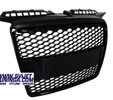 MASKA ZA AUDI A3-8P- 2004-2007 - RS - IZGLED - CRNA - CRNA/KROM - cover