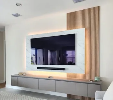 TV komoda sa zidnim panelom - cover