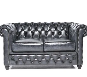 Chesterfield Dvosjed Original Leather | 2-sjedišta | Wash Off Blue - cover