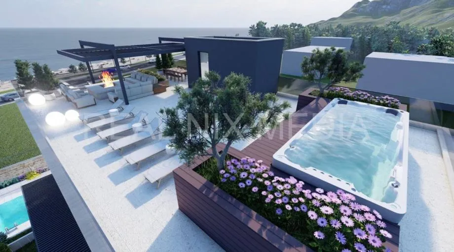 SUKOŠAN- 1. RED DO MORA! KROVNA TERASA! POGLED NA MORE! - cover