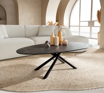 Klub stolić Edge 140x75cm, Materijal: Keramika Laminam Noir Desir - cover