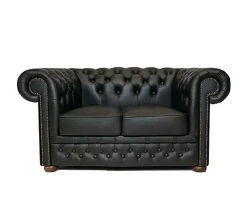Chesterfield Dvosjed First Class Leather | 2-sjedišta | Shiny Black - cover