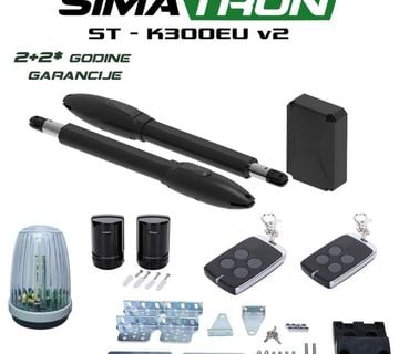 Motor za krilna vrata ogradu lesu portun kapiju alu Simatron K300 - cover