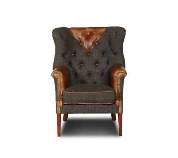 Chesterfield Harris Tweed fotelja Kniphofia - cover