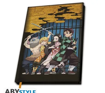 Bilježnica A5 Demon Slayer: Kimetsu no Yaiba - cover