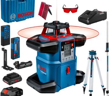 BOSCH GRL 600 CHV ROTACIJSKI LASER + STATIV + LETVA (NOVO)!! - cover