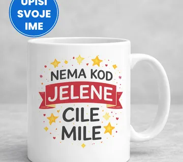 Šaljiva šalica s imenom – Cile Mile - cover