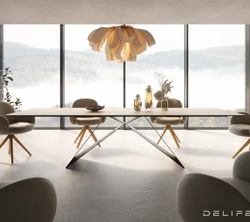 Blagovaonski stol Edge 300x100cm, Materijal: Keramika Laminam Sabbia - cover