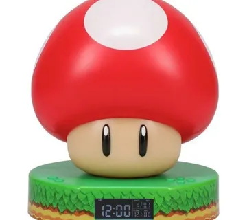 Super Mario Mushroom digitalni sat 12cm - cover