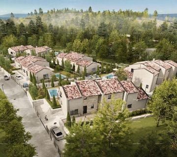 BARBAN - Zemljište za gradnju s projektom (kuća s bazenom), 15 minuta - cover