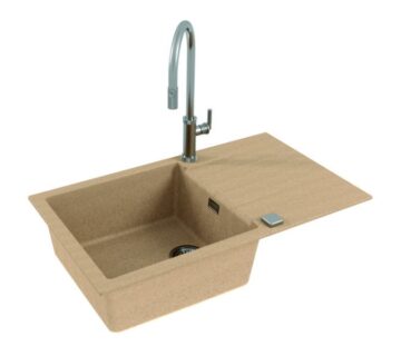 Sudoper Alveus Cadit 40 sa cjedilom granit 860x500 BEIGE G55 - cover