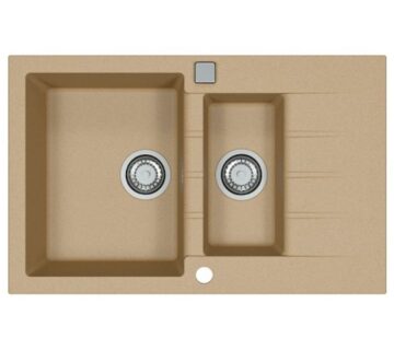 Sudoper Alveus Cadit 70 sa cjedilom granit 790x500 BEIGE G55 - cover