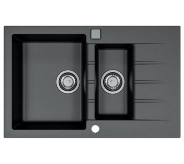 Sudoper Alveus Cadit 70 sa cjedilom granit 790x500 CARBON G91 - cover