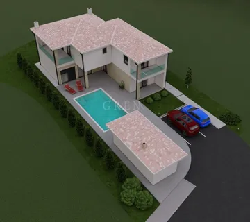 Kuća u izgradnji sa bazenom 10 km od Poreča, 160 m2 (prodaja) - cover