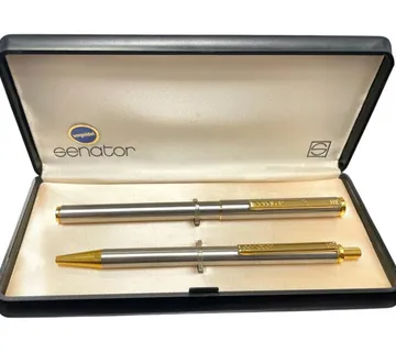 VINTAGE SET KEMIJSKA OLOVKA I NALIVPERO SENATOR + PATRONA / R1, RATE! - cover