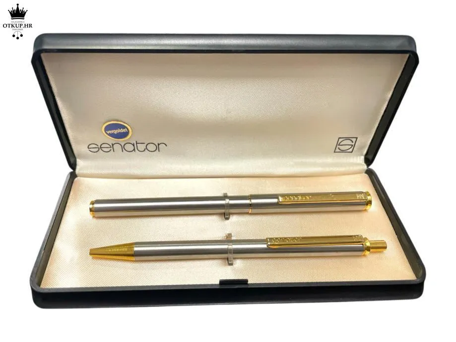 VINTAGE SET KEMIJSKA OLOVKA I NALIVPERO SENATOR + PATRONA / R1, RATE! - cover