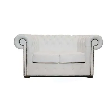 Chesterfield Dvosjed First Class Leather | 2-sjedišta | White - cover