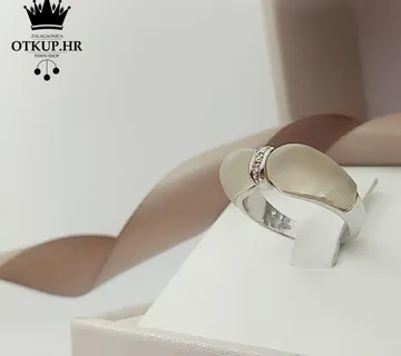 ZLATNI PRSTEN S DIJAMANTIMA 18K 0,06ct / R1, RATE ! - cover