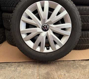 VW SET ČELIČNIH 5X112 16" GUME GOODYEAR 205/55R16 / 4 KOMADA - cover