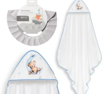 Ručnik za bebe s kapuljačom i štitnikom za oči - cover