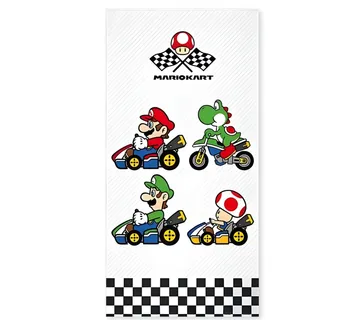Super Mario ‘Grand Prix’ ručnik za plažu, 70×140 cm - cover