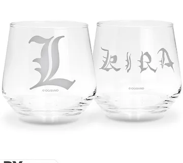Čaša Death Note Kira & L set od 2kom 300ml - cover