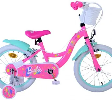 Dječji bicikl Barbie 16" roza - 2 ručne kočnice - cover