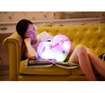 I Love You led jastuk u obliku srca koji mijenja boje - cover
