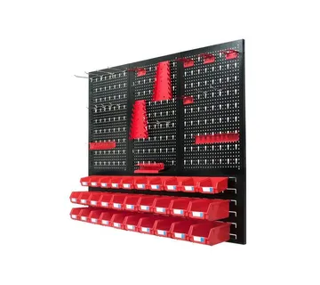 Perforirani metalni panel sa 30 komada kutija i nosača - cover