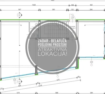Zadar - Belafuža: poslovni prostor, 183 m2, prometna pozicija - cover