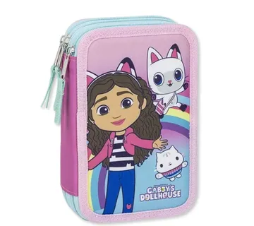 Gabby’s Dollhouse ‘Rainbow’ troslojna pernica s priborom - cover