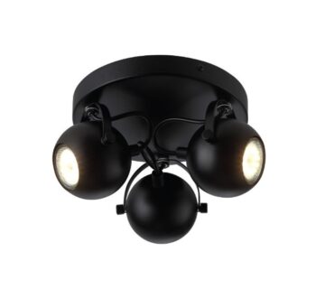 Zidna svjetiljka (lampa) C10129-3 - Mat crni 3XGU10 - cover